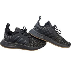 Adidas Sneakers Mens 7 XPLR Black Gray Carbon Gum Sole Running Shoes Lace Up